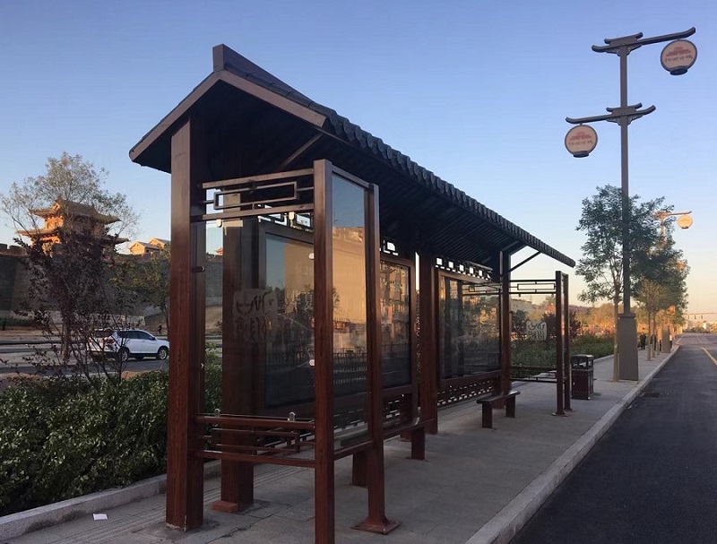 候車亭實(shí)景 候車亭實(shí)景