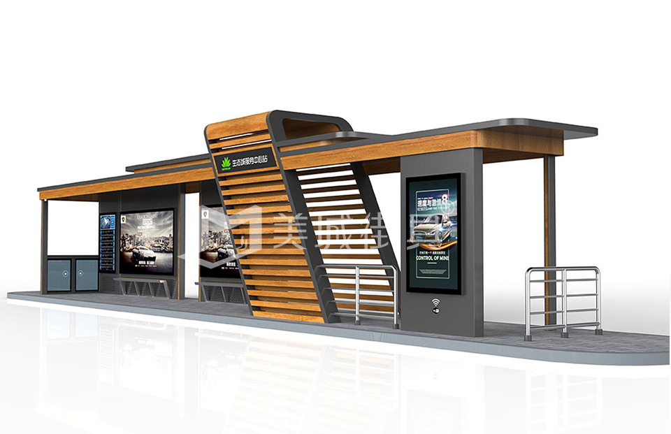 候車亭效果圖 候車亭效果圖